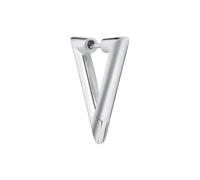 Jane Kønig Chunky Triangle Small Earring Single Silver SCT-HS22-S - Woman - 925 Sterling Silver Silver