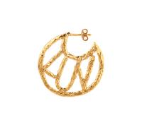 Jane Kønig Luv Earrings Goldplated Silver LE-SS23-G-Højre - Woman - 925 Sterling Silver Gold Right