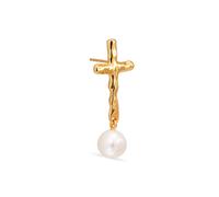 Jane Kønig Mary Stud Earring Single Goldplated Silver MSP-AW23-G - Woman - 925 Sterling Silver Gold