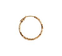 Jane Kønig Small Bead Creole Earring Single 18 ct. Goldplated Silver P1024-G - Woman - 925 Sterling Silver Gold