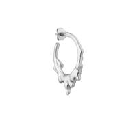 Jane Kønig Small Drippy Hoops Earring Single Silver SDH-AW22-S - Woman - 925 Sterling Silver Silver 20 x 25 mm