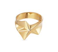 Jane Kønig Star Magic Ring Goldplated Silver SMR-AW24-G-52 - Woman - Quartz - 925 Sterling Silver Gold 52