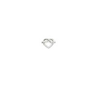 Jane Kønig Tied Heart Stud Earring Single Silver THS-AW25-S - Woman - 925 Sterling Silver Silver