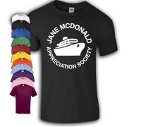 Jane McDonald Appreciation Society T-Shirt | Cruising with (UK, Alpha, L, Regular, Regular, Black)
