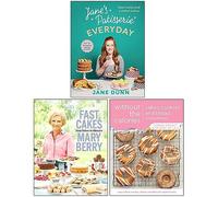 Jane’s Patisserie Everyday [Hardcover], Fast Cakes Easy Bakes in Minutes [Hardcover] & Cakes Cookies and Bread Without the Calories 3 Books Collection Set