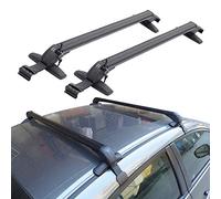 Janefer care Universal Roof Rack Cross Bars, Adjustable Aluminum Luggage Crossbar with Anti-Theft Keyed Locking Fit for Car SUV Without Roof Side Rail,A-100cm