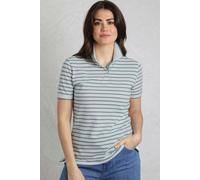 Janely Cotton Striped Pique Polo Weird Fish Duck Egg Blue 8