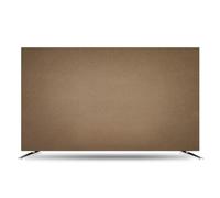 JANEMUA Solid Color Soft TV Dust Cover, Simple And Modern Style TV Decorative Cover, Sun/dust Protection TV Display Cover For Various Types TV-Coffee||42-48inch