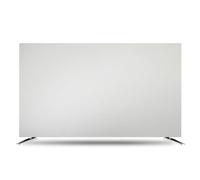 JANEMUA Solid Color Soft TV Dust Cover, Simple And Modern Style TV Decorative Cover, Sun/dust Protection TV Display Cover For Various Types TV-White||55-65inch