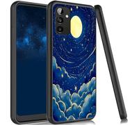 JANENFNA Case for Galaxy A05S, Slim Shock Proof TPU Cover Soft Flexible Rubber Lightweight Protective Phone Case for Samsung Galaxy A05S,Moonlit Sky