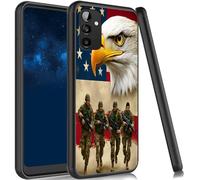 JANENFNA Case for Galaxy A13 5G, Slim Shock Proof TPU Cover Soft Flexible Rubber Lightweight Protective Phone Case for Samsung Galaxy A13 5G,Eagle Soldiers