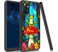 JANENFNA Case for Galaxy A14 5G, Slim Shock Proof TPU Cover Soft Flexible Rubber Lightweight Protective Phone Case for Samsung Galaxy A14 5G,Stained Glass Frog