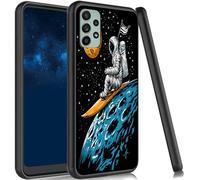 JANENFNA Case for Galaxy A53 5G, Slim Shock Proof TPU Cover Soft Flexible Rubber Lightweight Protective Phone Case for Samsung Galaxy A53 5G,Astronaut Surfing