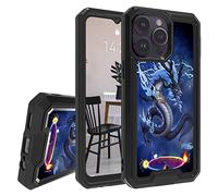 JANENFNA Case for iPhone 14 Pro Max, Double-Layer Heavy-Duty Shockproof Case for Women Man, Impact Resist Durable Phone Case for iPhone 14 Pro Max 6.7", King Dragon