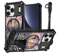 JANENFNA case for iPhone 17 Pro Phone,Double Layer Protective case Anti-Drop and Anti-Scratch,2025 New with Folding Stand for Men Women Girls for iPhone 17 Pro 6.3",Proverbs 31:25 Dandelion