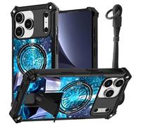 JANENFNA case for iPhone 17 Pro Phone,Double Layer Protective case Anti-Drop and Anti-Scratch,2025 New with Folding Stand for Men Women Girls for iPhone 17 Pro 6.3",Divine Cross Bible