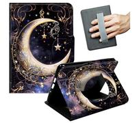 JANENFNA Case for Kindle Scribe (10.2", 1st Gen, 2022/2024 Release) - Slim Smart Cover with Hand Strap & Auto Wake/Sleep, Crescent Stars in Sky