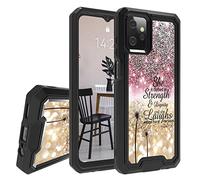 JANENFNA Case for Motorola Moto G Power 2023 5G, Double-Layer Heavy-Duty Shockproof Case for Women Man, Impact Resist Durable Phone Case for Moto G Power 2023, Glitter Proverbs
