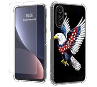 JANENFNA Clear case for Galaxy A13/A04S,[Anti-Yellowing][Drop Protection] Women Girls Man Soft Transparent TPU Scratch-Resistant Shockproof for Galaxy A13/A04S Phone case,Star Eagle