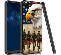 JANENFNA for Google Pixel 3 XL Case Slim Shock Proof TPU Cover Soft Flexible Rubber Lightweight Protective Phone Case for Google Pixel 3 XL 6.3" 2018,Eagle Soldiers