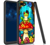 JANENFNA for Google Pixel 3 XL Case Slim Shock Proof TPU Cover Soft Flexible Rubber Lightweight Protective Phone Case for Google Pixel 3 XL 6.3" 2018,Stained Glass Frog