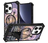 JANENFNA for iPhone 15 Pro Max case,Double Layer Protective case,Anti-Drop and Anti-Scratch, Mobile Phone case with Folding Stand for Men Women Girls,Proverbs 31:25 Dandelion