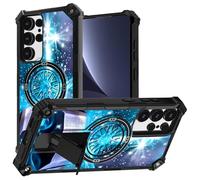 JANENFNA for Samsung Galaxy S25 Ultra Phone Case,Double Layer Protective case,Anti-Drop and Anti-Scratch, Mobile Phone case with Folding Stand for Men Women Girls,Divine Cross Bible