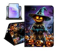 JANENFNA Slim Folio Case Compatible with Basic Kindle 11th Generation 6" 2022/2024 Release, 360 Rotating Stand Cover, Auto Sleep/Wake, Hallowmas Punkin