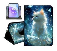 JANENFNA Slim Folio Case for Amazon Fire HD 8 8" 2016/2017/2018, 360 Rotating Stand Cover, Auto Sleep/Wake, PU Leather Cover with TPU Bumper, Holy Cross with Bible