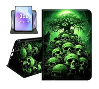 JANENFNA Slim Folio Case for Amazon Fire HD 8 8" 2016/2017/2018, 360 Rotating Stand Cover, Auto Sleep/Wake, PU Leather Cover with TPU Bumper, Stained Glass Orca Whale