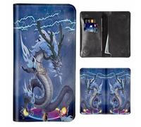 JANENFNA Women's Wallet Leather Ladies Wallet with RFID Blocking Phone Purse & Credit Card Holder, Cell Phone Purse for Women, Teenage Girls Cellphone Bag, King Dragon, Small-7.36"×3.94", Modern