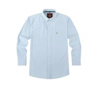JANEO BRITISH APPAREL Nos Tibi Serviat UK Co Mens Long Sleeve Stripe Oxford Shirt, The Kensington Button Down Collar & Pocket, 9 Colours, Authentic Oxford Fabric. Paris Mint, Small