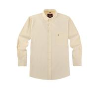JANEO BRITISH APPAREL Nos Tibi Serviat UK Co Mens Long Sleeve Stripe Oxford Shirt, The Kensington Button Down Collar & Pocket, 9 Colours, Authentic Oxford Fabric. Mellow Lemon, 3XL