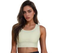 JANESTER Chest Binder,FTM Binder Bra for Women,Breast Transgender Sport Binder Trans for Large Breast Tank top J44, Green, M