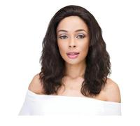 Janet Collection Janet Human Hair 360 Natural Lace Wig 26 / Natural Black
