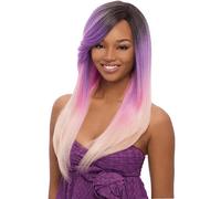 Janet Collection Janet Synthetic Perm Zinnia Wig PT1B/GREEN/L.GREEN