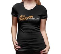 Janet Jackson Mens T Shirt Womans Shirt Personality Classic Short Sleeve Tee Size XXL Black