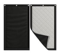 JaneTech Soundproof Blanket 70" x 40" - Heavy-Duty Sound Dampening Curtain with Grommets, Wall Hooks - Waterproof Sound Absorbing Curtains for Studio, Home, Office - 1 Pack, Black