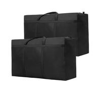 Janety 210L Large Storage Bag, Pack of 2 Thickened Large Clothes Storage Bag Organiser with Zip, Large Bag to Carry Bedding, XXL Travel Bag, Carry Bag, 108 x 60 x 32 cm