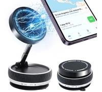 JanFeel Vacuum Magnetic Phone Holder for Car, 360° Rotating Car Phone Mount with Suction Cup, Magsafe Cellphone Holder Stand Bracket for iPhone, Mobile Car Accessories for Dashboard & Windshield