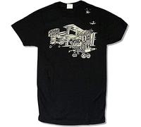 JANGJWEE Jefferson Airplane Plane Black T Shirt Band Adult Small PMIYUTV Black (X-Large)