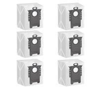 Janhaley 6 Packs Vacuum Dust Bags for Roborock Q5 Max+,Q5+,Q5 Pro+,Q7 Max+,Q7+,Q8 Max+,S8+,S8 Pro Ultra,S7 Max Ultra,S7 MaxvV Ultra Clean Base Automatic Dirt Disposal Cleaners, 3L Large Capacity