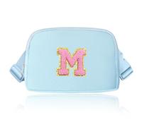 Janhavi Janhavi Fanny Pack Waist Pack Belt Bag for Girls, Trendy Crossbody Bag for Tween Girls, Blue, M
