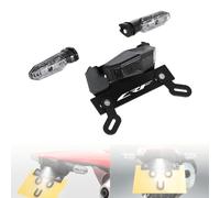 Janice CRF 450RL Rear Tail Tidy LED Brake Tail Light LED Indicator Turn Signal Blinker License Plate Holder Braket Fender Eliminator Kit For CRF450L CRF450RL 2019-2024 (Smoke)