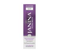 Janina Ultra White 75ml Diamond Lasting White Toothpaste | Natural Fruit Enzyme Whitening | Stain Removal & Plaque Control | High Gloss Shine | Vegan & Cruelty Free