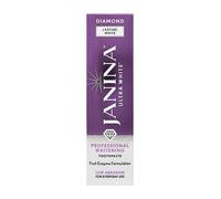 Janina Ultra White 75ml Diamond Lasting White Toothpaste | Natural Fruit Enzyme Whitening | Stain Removal & Plaque Control | High Gloss Shine | Vegan & Cruelty Free
