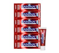 Janina Ultra White Multipack of 6 x 75ml Maxi White Super Strength Whitening Mint Toothpaste, Low Abrasive Formula with Whitening Complex for Instant & Effective Teeth Whitening, Vegan & Cruelty Free