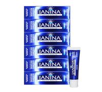 Janina Ultra White Multipack of 6 x 75ml Sensitive Teeth Whitening Mint Toothpaste, Low Abrasive Formula with Whitening Complex for Teeth Whitening & Relief to Sensitivity, Vegan & Cruelty Free