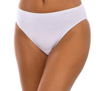 Janira Womens BRISLIP adaptable panty elastic fabric 1031392 woman - White Cotton - Size Medium
