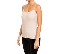 Janira Womens DAY COTTON thin strap T-shirt with round neckline 1045044 woman - Beige - Size X-Large